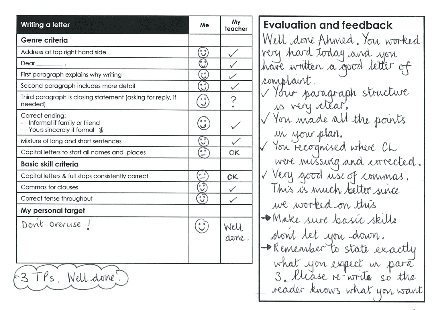 APP Sheets for AfL - Image 3